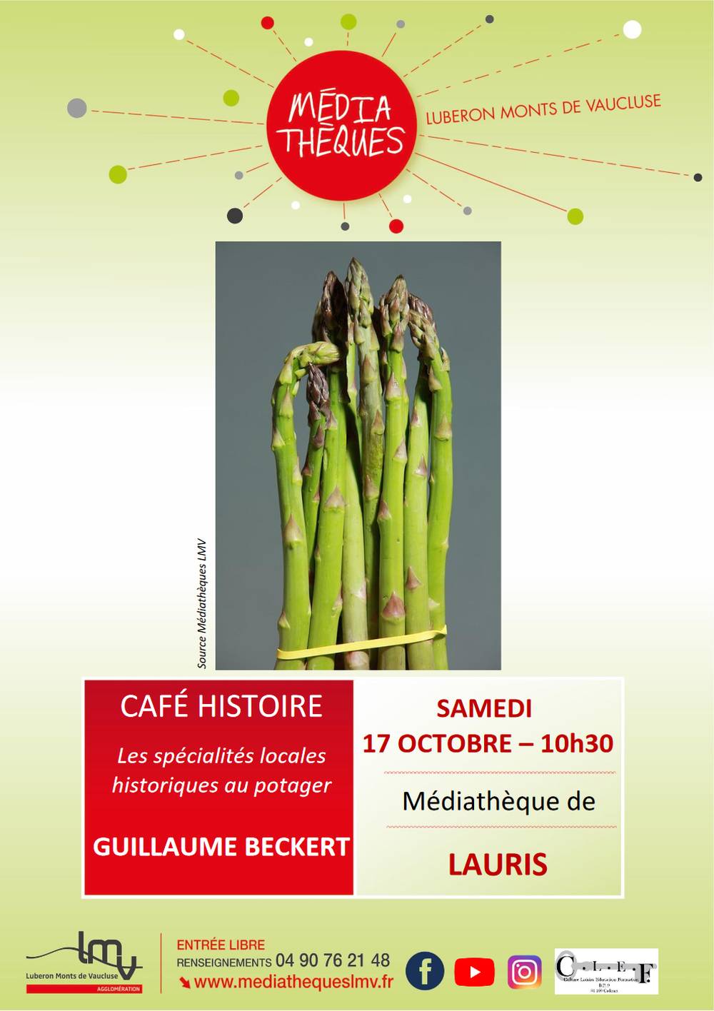 Les spécialités locales historiques au potager : l’asperge, les olivettes et la garance…